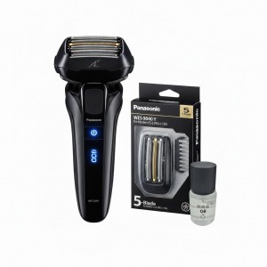Электробритва Panasonic ES-LV6U-K820-AS2 в комплекте с дополнительным набором из сетки Panasonic WES-9181Y-1361 и с маслом WES-8196X-7911